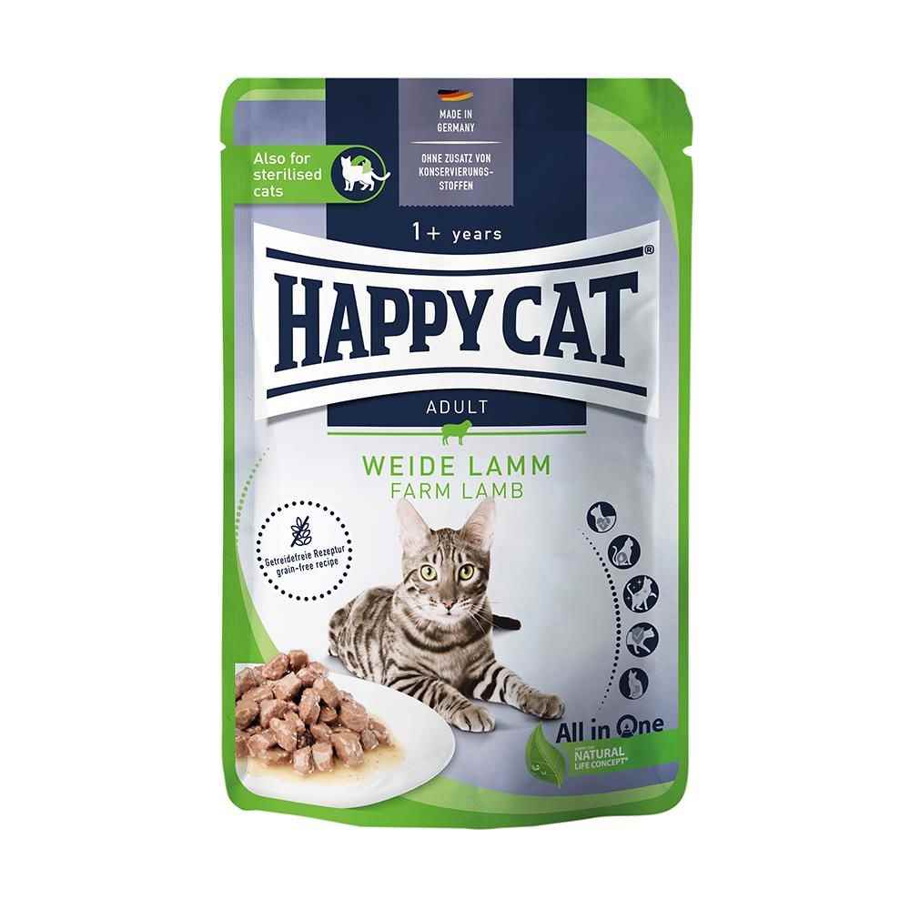 Happy Cat Kuzulu Tahılsız Yetişkin Kedi Konservesi 85gr