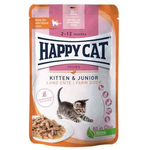 Happy Cat Ördekli Tahılsız Yavru Kedi Konservesi 85gr