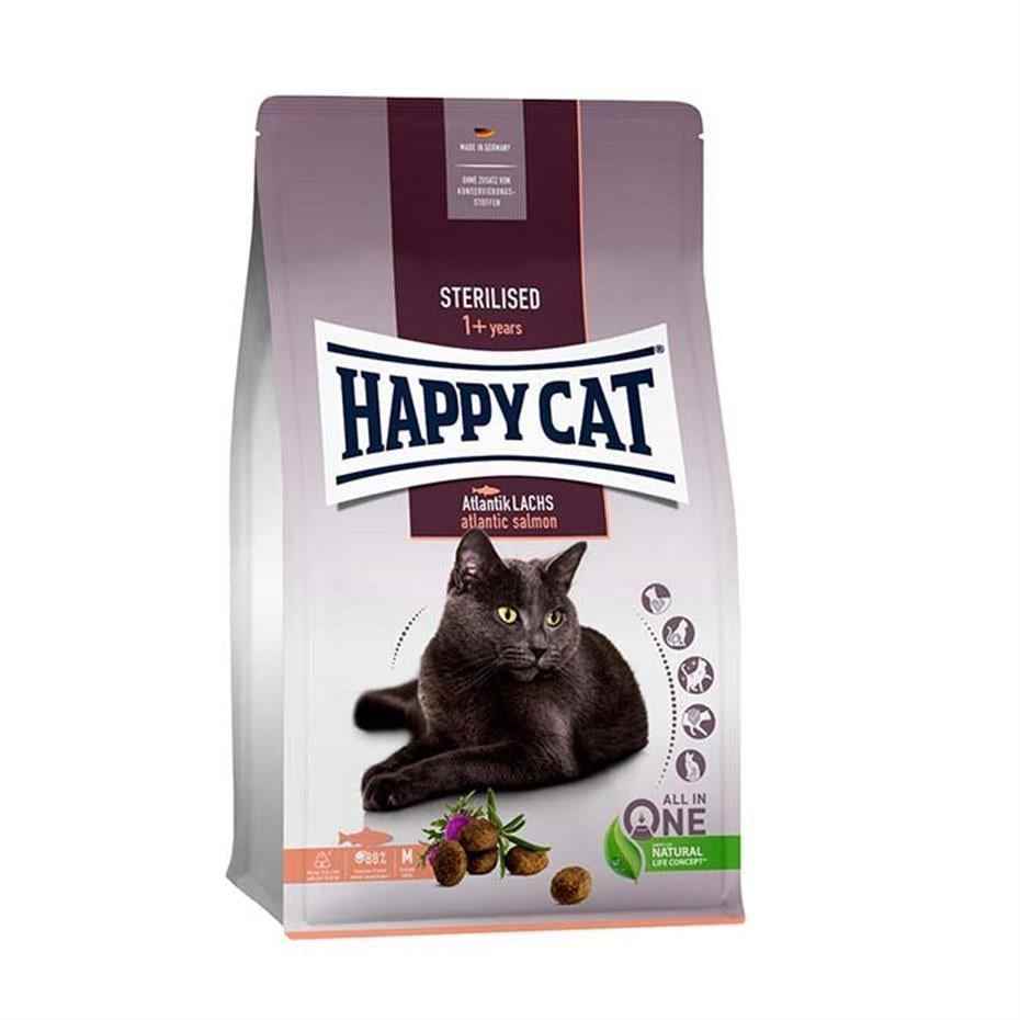 Happy Cat Sterilised Atlantik Lachs Kısırlaştırılmış Somonlu Kedi Maması 10 Kg