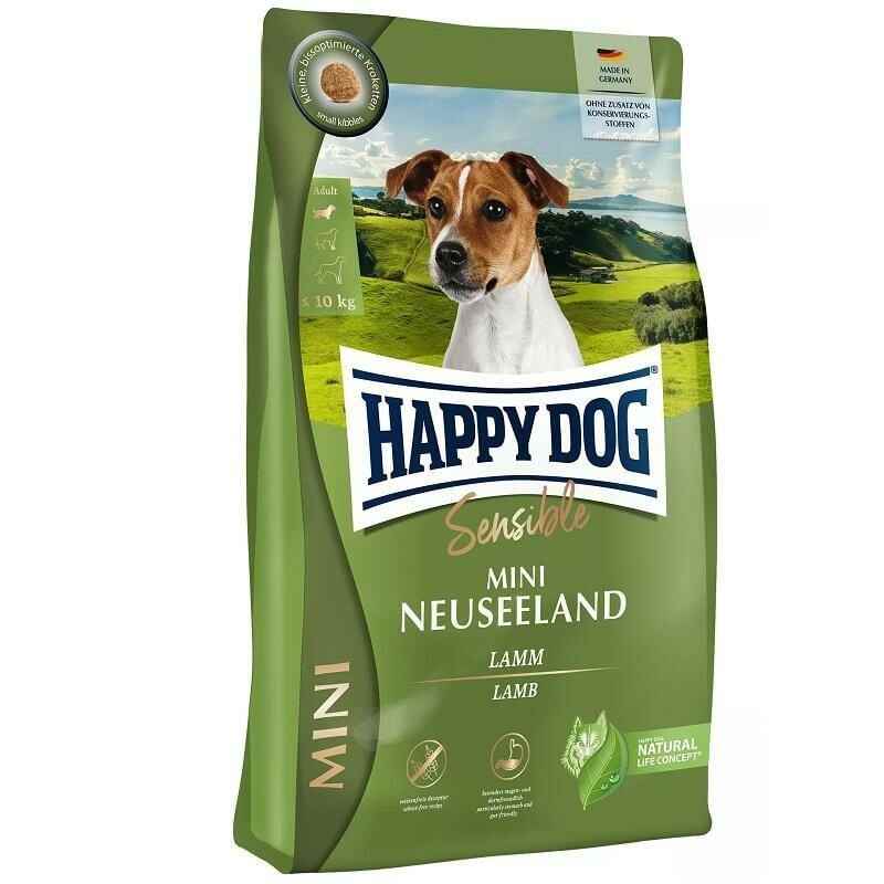 Happy Dog Mini Neuseeland Kuzulu Pirinçli Küçük Irk Köpek Maması 4 Kg