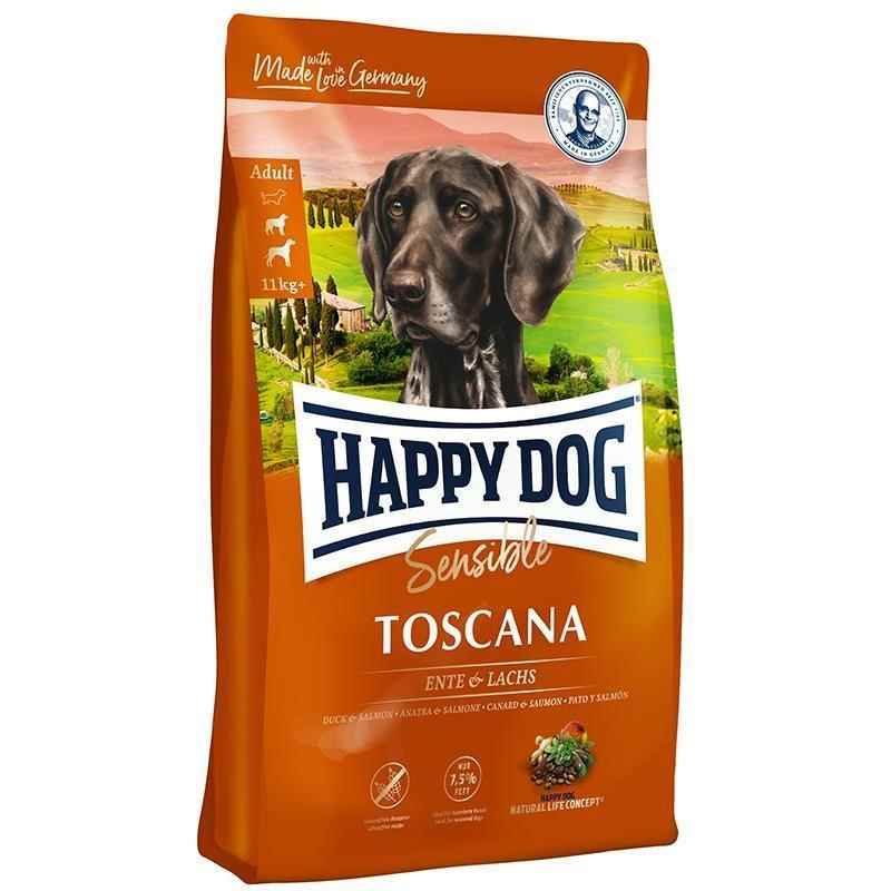 Happy Dog Toscana Ördekli Somonlu Hassas Köpek Maması 12,5 Kg