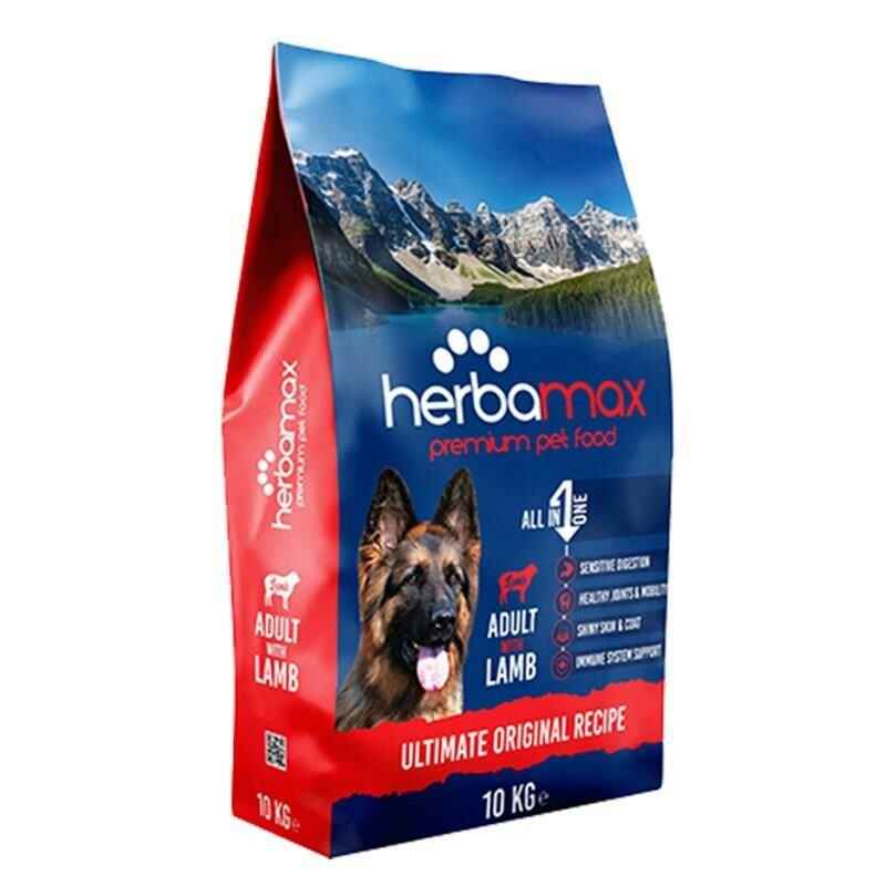 Herbamax Adult Kuzu Etli Yetişkin Köpek Maması 10 Kg