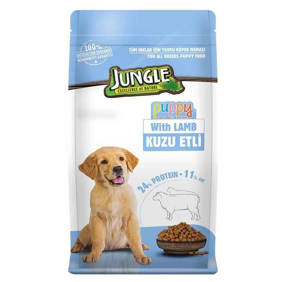 Jungle Kuzu Etli Yavru Köpek Maması 15 kg