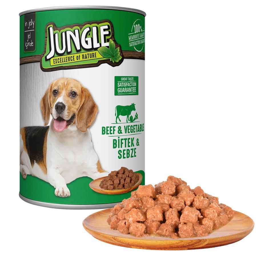 Jungle Biftek Sebze Köpek Konservesi 415 Gr