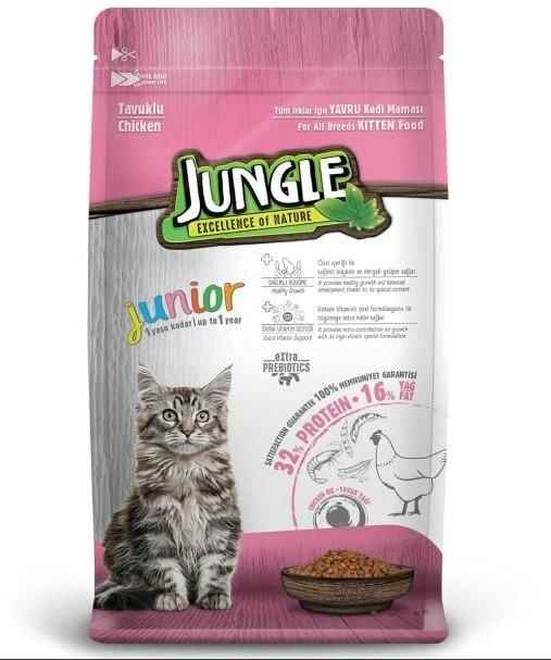 Jungle Tavuklu Yavru Kedi Maması 15 kg