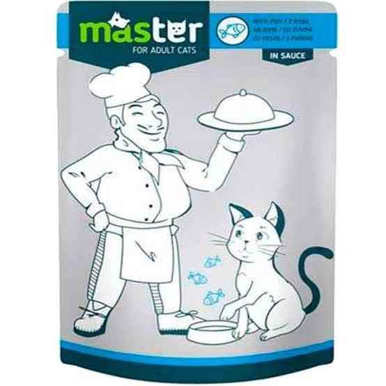 Master Balıklı Pouch Kedi Yaş Maması 80 Gr.