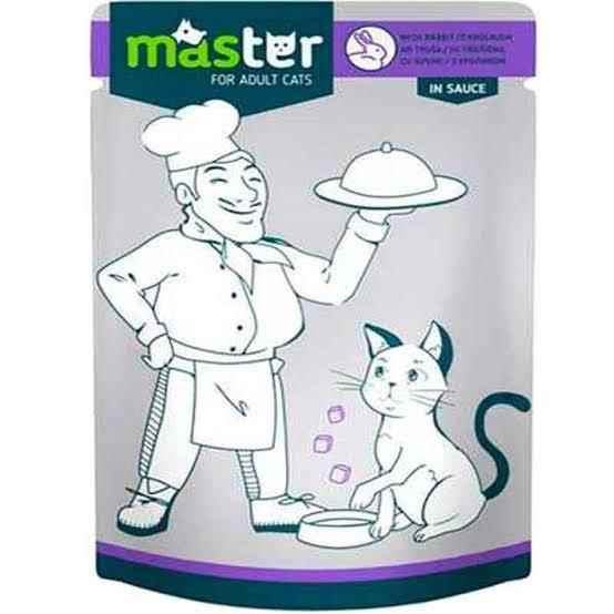 Master Tavşan Etli Pouch Kedi Yaş Maması 80 Gr.