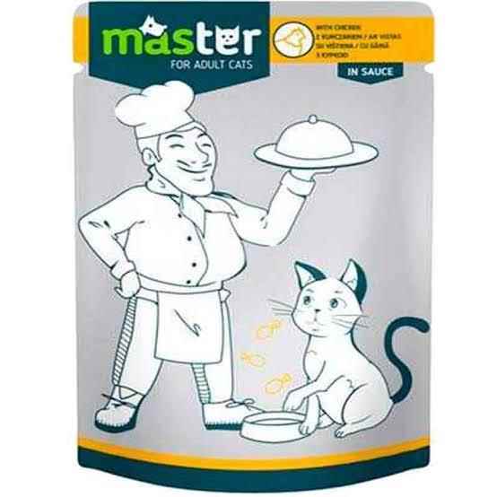 Master Tavuk Etli Pouch Kedi Yaş Maması 80 Gr.