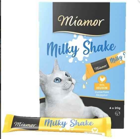 Miamor Milky Shake Tavuklu Sıvı Kedi Ödül Maması 20 gr (4'lü)