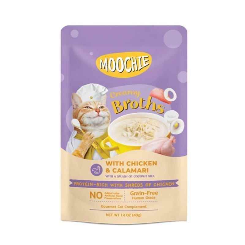 MOOCHIE Tavuklu ve Kalamarlı Kedi Çorbası 40gr