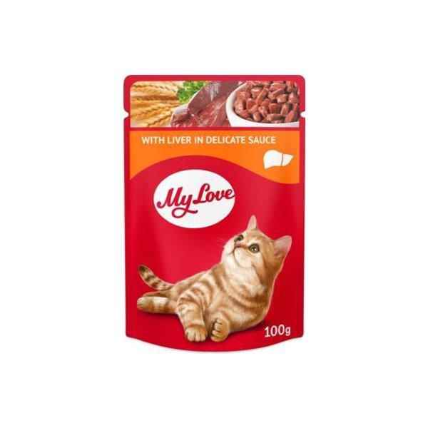 My Love Sos İçinde Ciğerli Pouch Kedi Maması 100 Gr