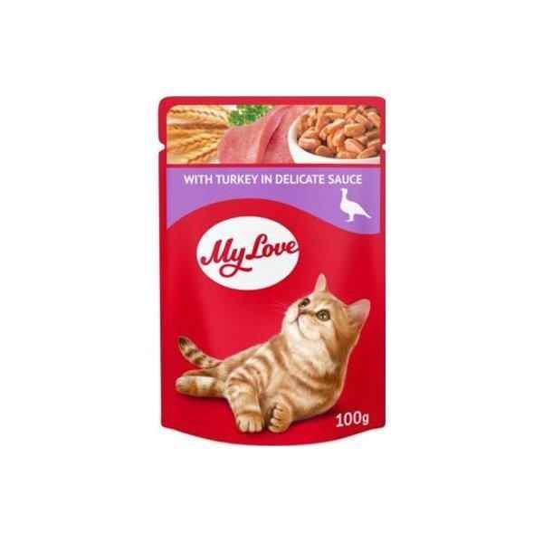 My Love Sos İçinde Hindi Etli Pouch Kedi Maması 100 Gr