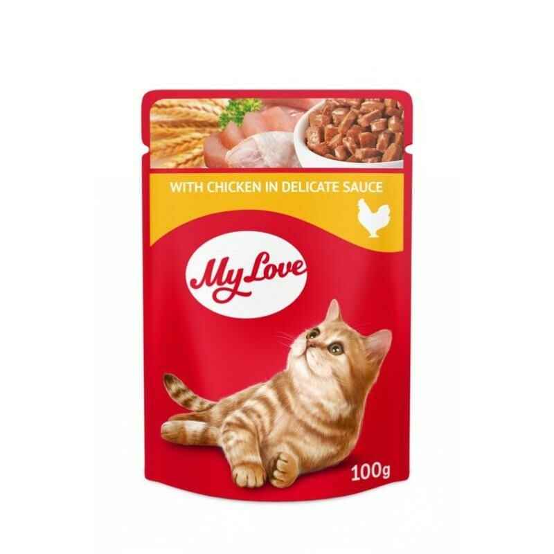 My Love Sos İçinde Tavuk Etli Pouch Kedi Maması 100 Gr