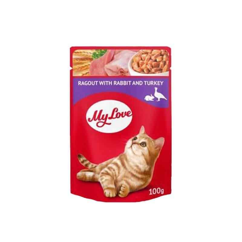 My Love Tavşanlı Ve Hindi Etli Yahni Pouch Kedi Maması 100 Gr