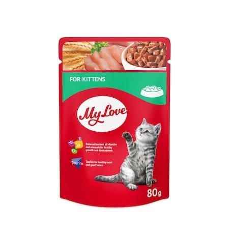 My Love Yavru Kediler İçin Pouch Kedi Maması 80 Gr