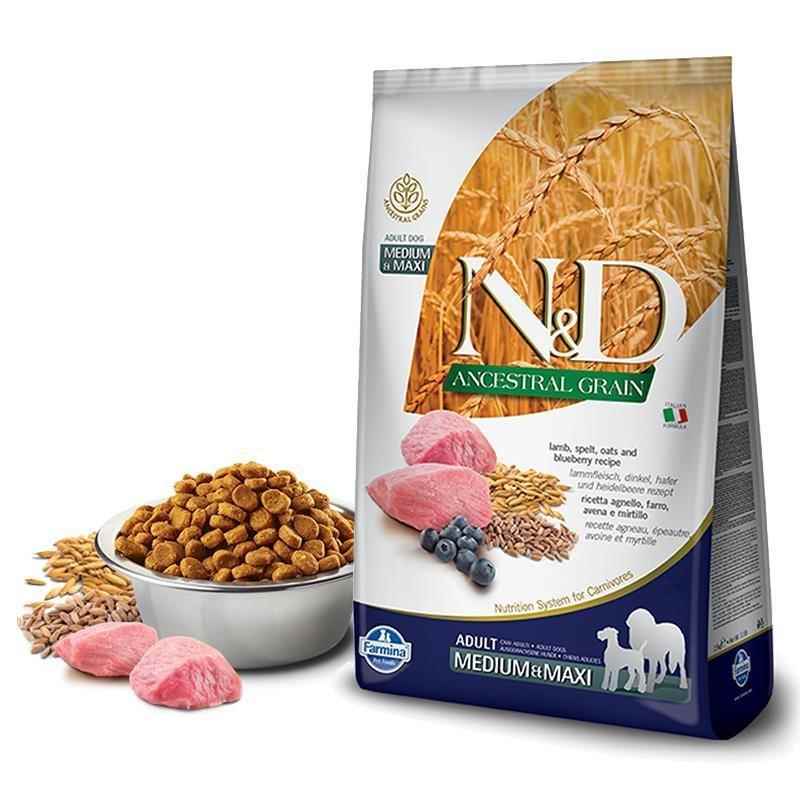 ND Az Tahıllı Kuzulu Medium Maxi Köpek Maması 12 Kg