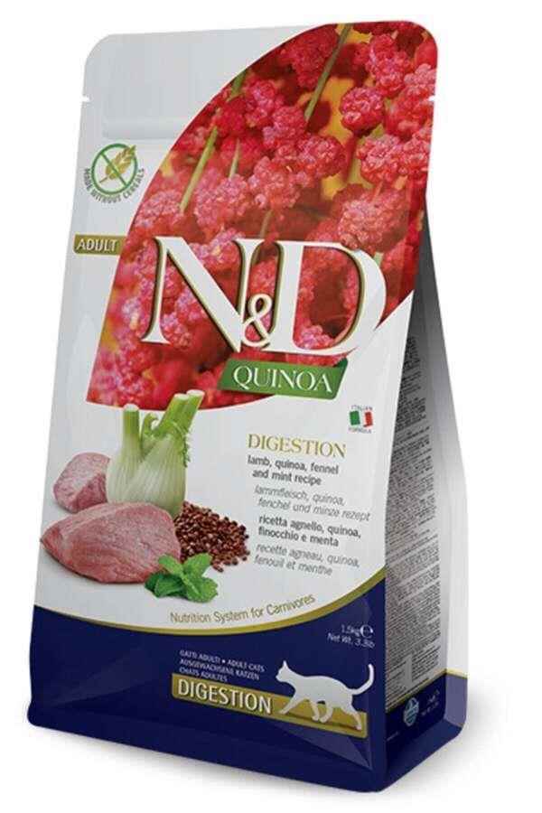 ND Quinoa Digestion Kuzu Kinoa Aromalı Hassas Sindirim Kedi Maması 1,5 Kg