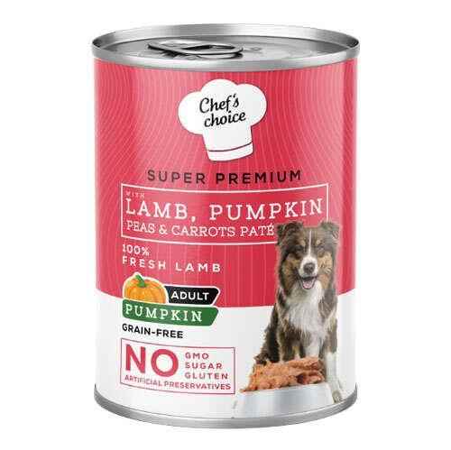 New Chefs Choice Pumpkin Pate Kuzu Balkabak ve Sebzeli Köpek Yaş Maması 400 Gr