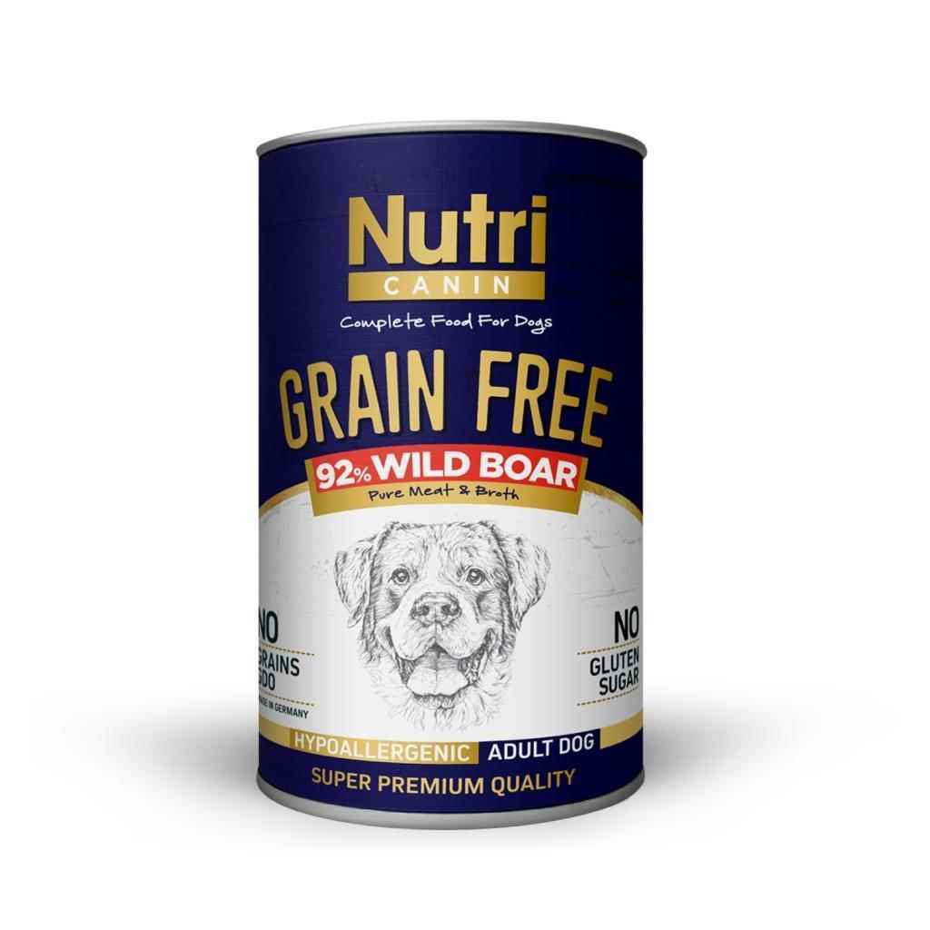 Nutri Canin Tahılsız Yaban Domuzlu Yaş Köpek Maması 400 gr