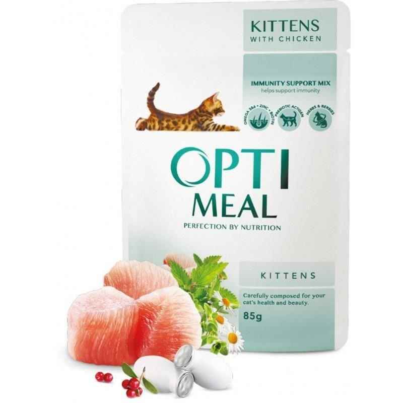 Optimeal Kitten Tavuk Etli Yavru Kedi Konservesi 85 gr