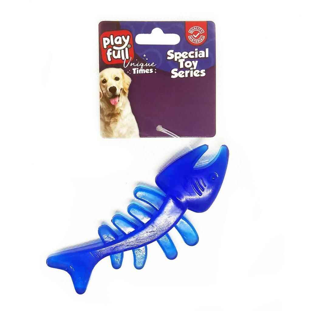 Playfull Balık Kılçığı Şeklinde Plastik Köpek Oyuncağı 13x5 Cm