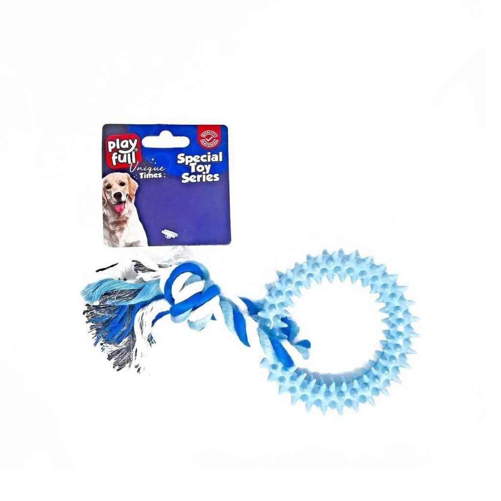 Playfull Plastik ve İpli Köpek Oyuncağı 18 Cm