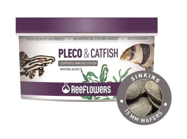 Reeflowers Pleco-Catfish Çöpçü Vatoz Kedi Balık Yemi Hap Form 15mm 150ml 78gr