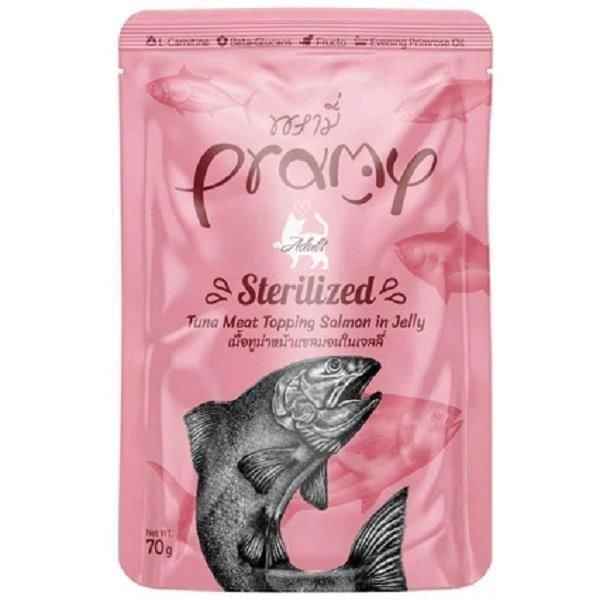 Pramy Cat Sterilize Ton Balıklı Somonlu Kedi Maması 70gr