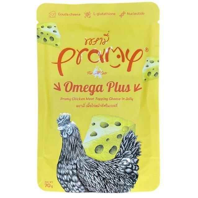 Pramy Jöle İçinde Tavuklu ve Peynirli Yetişkin Kedi Maması 70gr