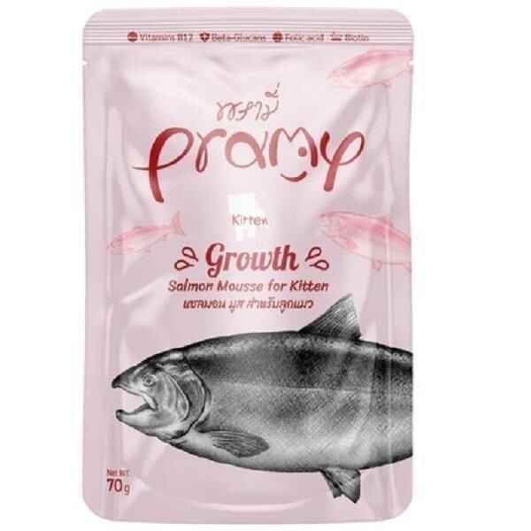 Pramy Kitten Grow Somon Mousse Yavru Kedi Maması 70gr