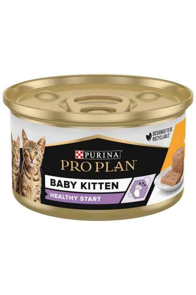 Pro Plan Baby Kitten Tavuklu Yeni Doğan Yavru Kedi Konservesi 85gr