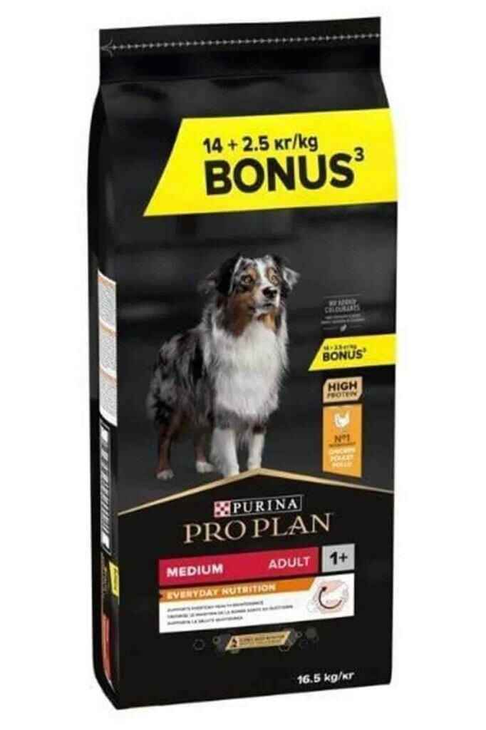 Pro Plan Medium Adult Tavuklu Yetişkin Köpek Maması 14+2,5 Kg