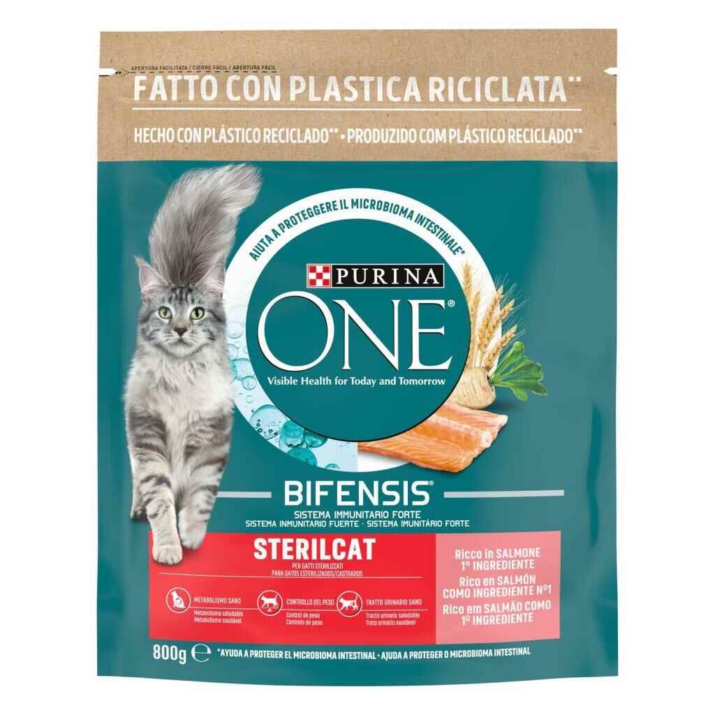 Purina One Somonlu Kısırlaştırılmış Yetişkin Kedi Maması 800 Gr