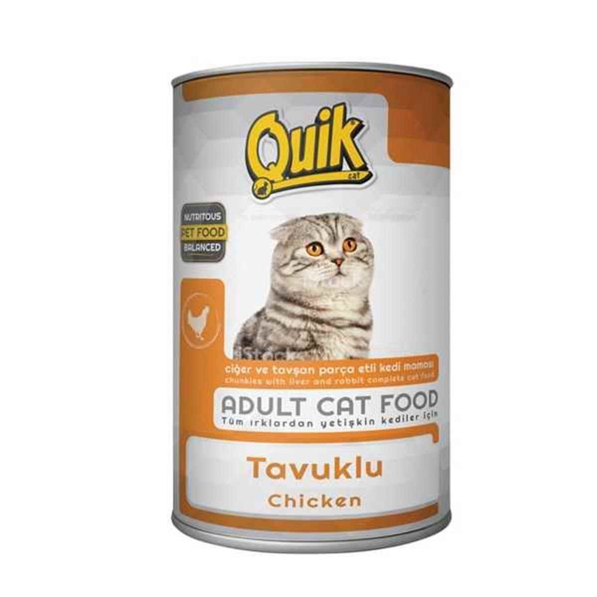 Quik Tavuklu Kedi Konservesi 415 GR