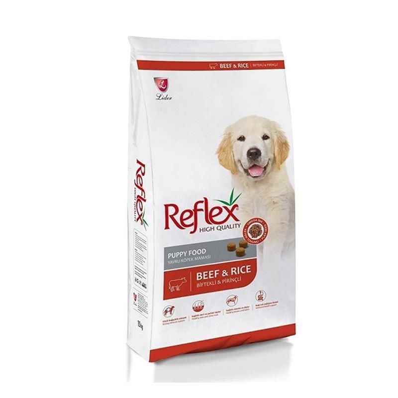 Reflex Biftekli ve Pirinçli Yavru Köpek Maması 15kg