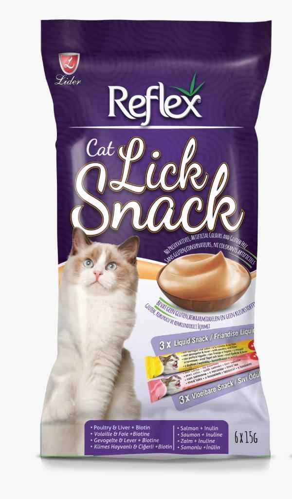 Reflex Lick Snack Sıvı Atıştırmalık Kedi Ödülü 15 Gr 6 Adet