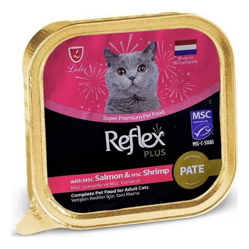 Reflex Plus Pate Somonlu Ve Karidesli Kedi Konservesi 85 Gr