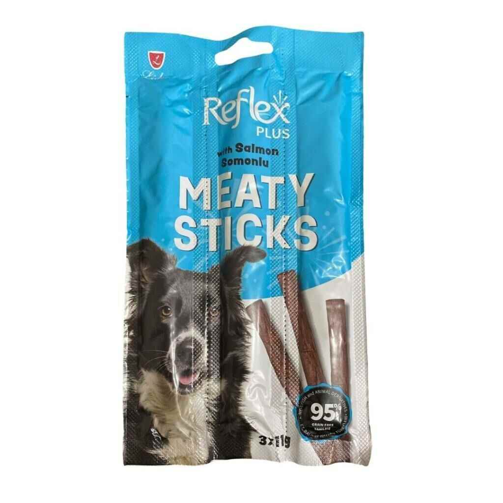 Reflex Plus Somonlu Çubuk Yetişkin Köpek Ödülü 3*11gr