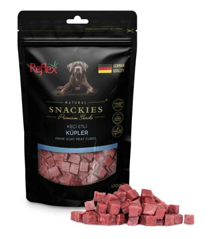 Reflex Snackies Keçi Etli Küp Köpek Ödülü 170 Gr