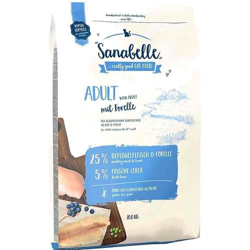 Sanabelle Adult Alabalıklı Yetişkin Kedi Maması 10 Kg