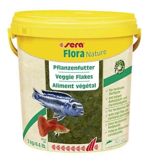 Sera Flora Nature Bitkisel Balık Yemi 10 Lt