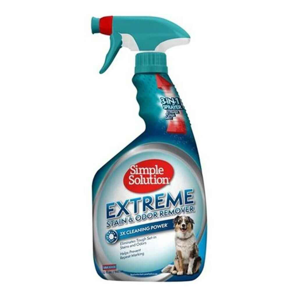 Simple Solution Extreme 3 Kat Etkili Köpek Leke ve Koku Giderici Sprey 945 Ml