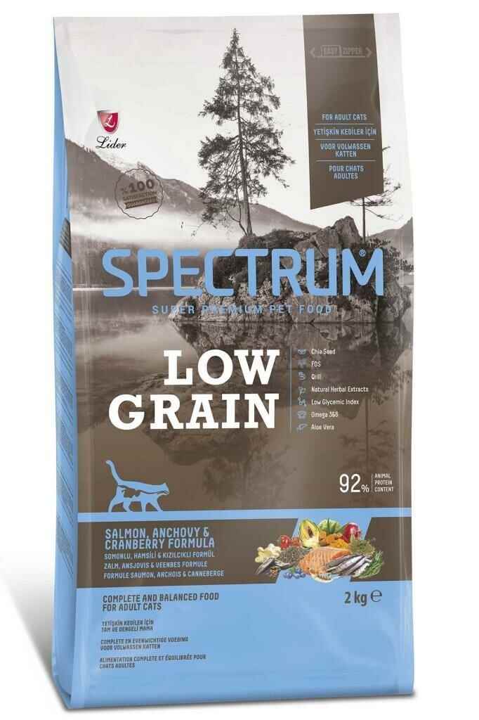 Spectrum Az Tahıllı Somonlu Yetişkin Kedi Maması 2 Kg