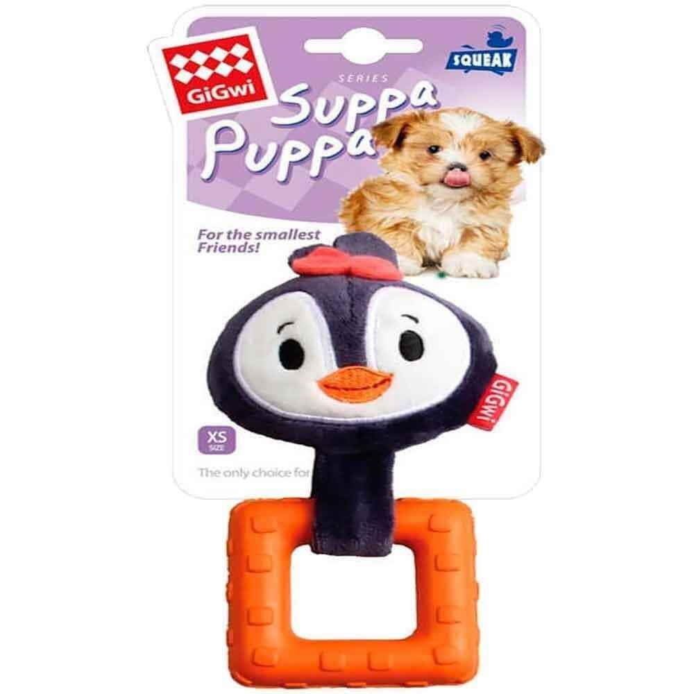 Gigwi Suppa Puppa Penguen Köpek Diş Kaşıma Oyuncağı 16 Cm