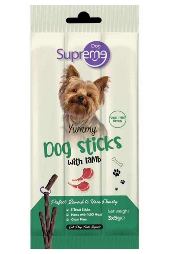 Supreme Kuzu Etli Köpek Ödül Çubuk 3x5 Gr