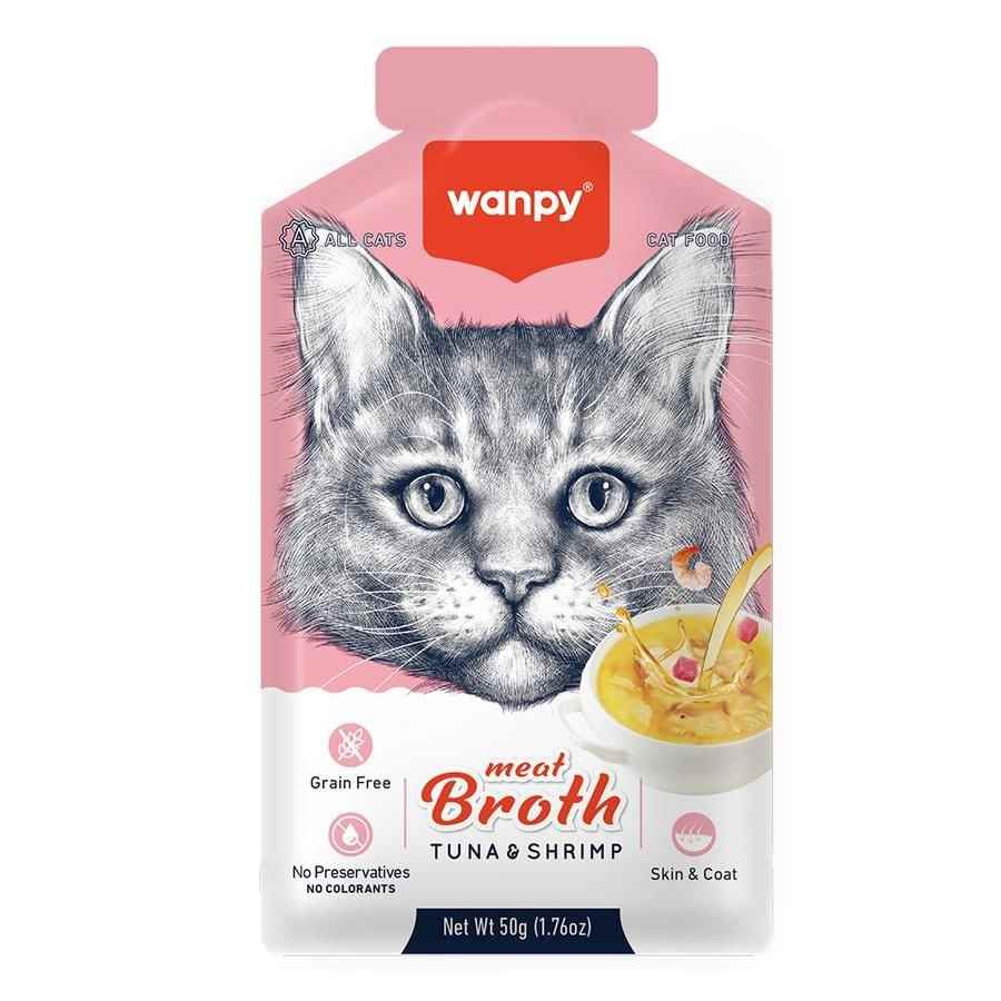 Wanpy Karidesli Ton Balıklı Kedi Çorbası 50 Gr