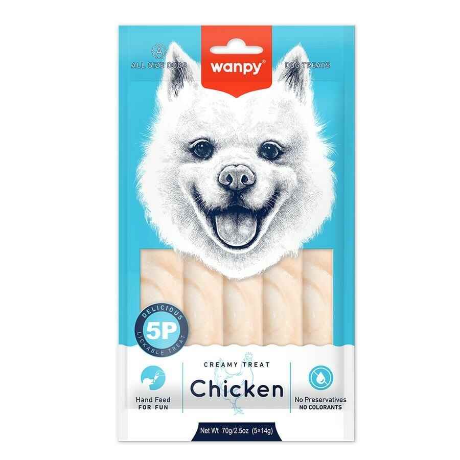 Wanpy Tavuklu Krema Köpek Ödülü 5x14 Gr