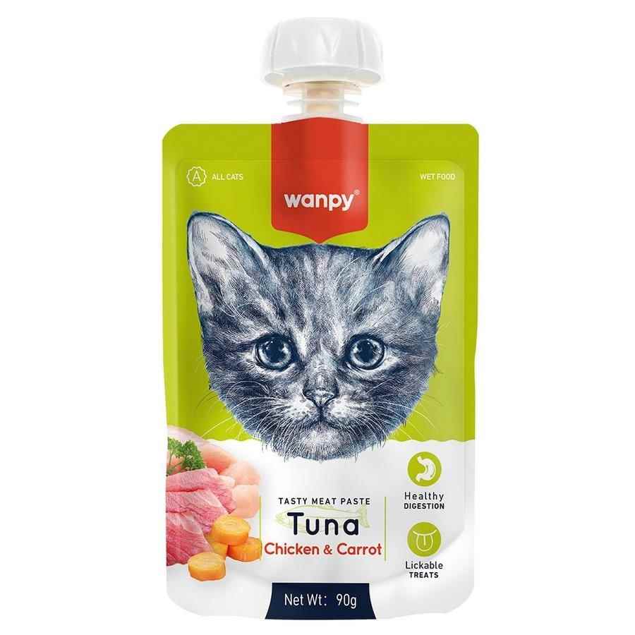 Wanpy Taze Ton Balıklı&Tavuklu  Kedi Et Ezmesi 90 gr