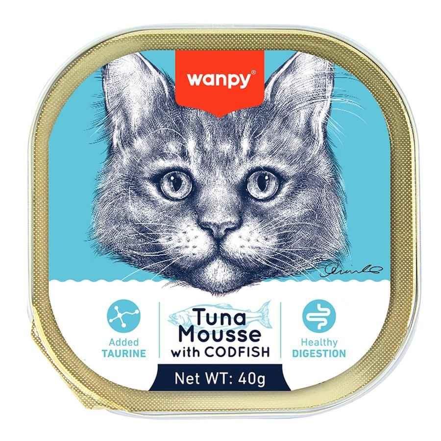 Wanpy Ton Ve Morina Balıklı Alutray Kedi Yaş Mama 40 Gr