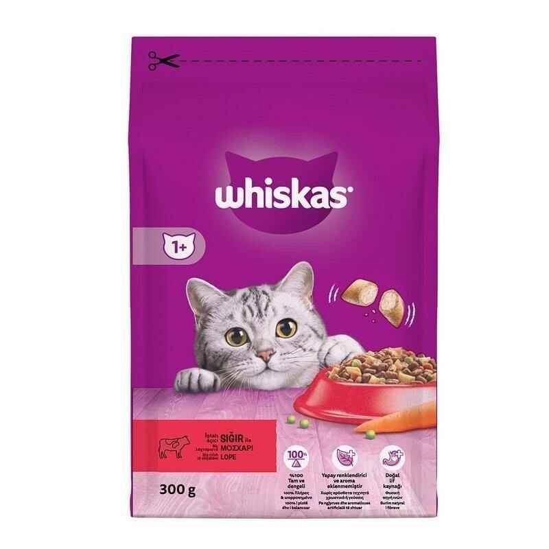 Whiskas Sığır Etli ve Havuçlu Yetişkin Kedi Maması 300gr